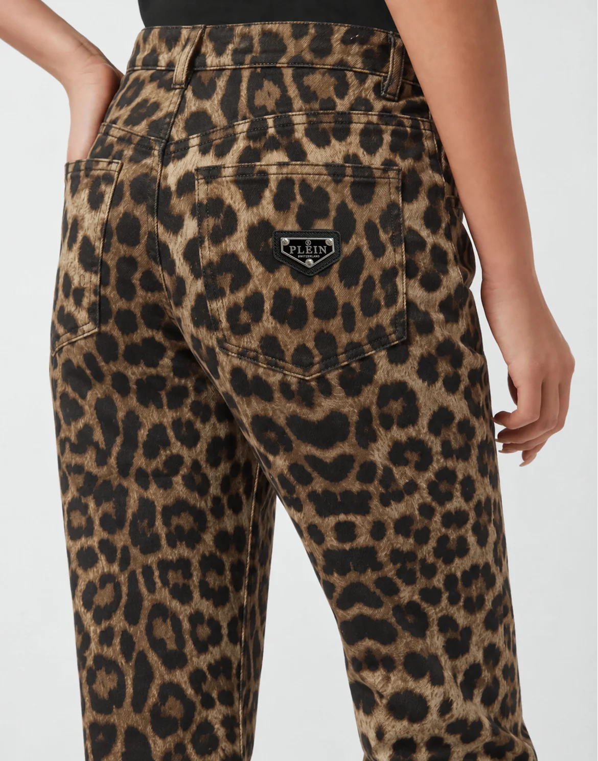Leopard Straight Fit Jeans, цвет: Леопард