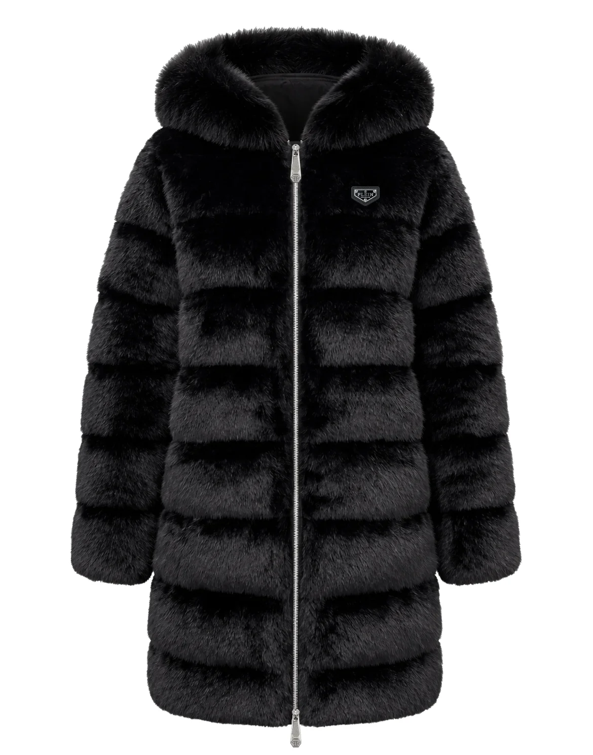 Eco Fur Coat, цвет: Черный