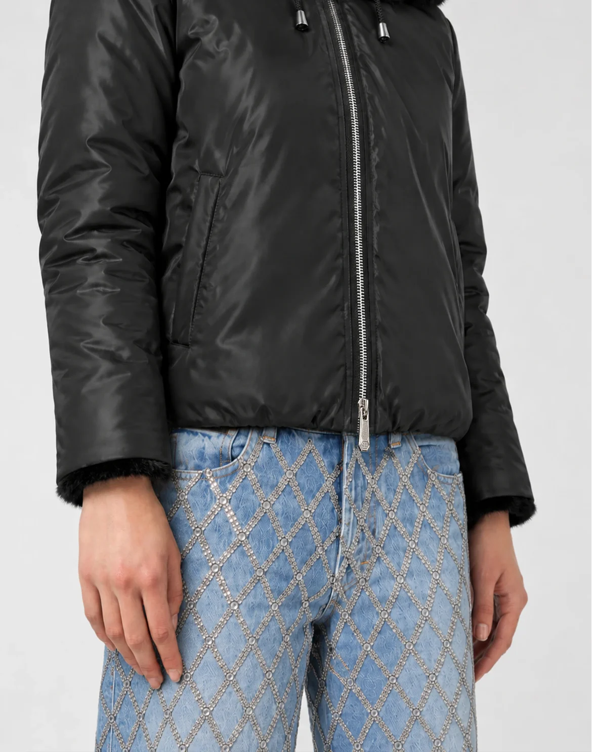 Eco Fur Jacket, цвет: Черный