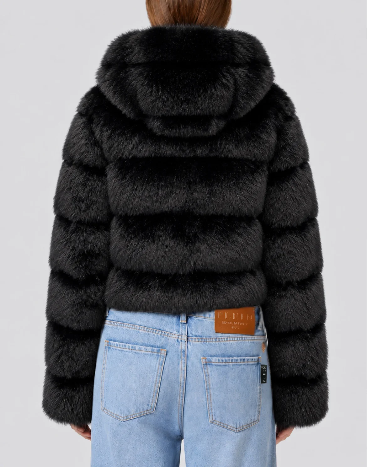 Eco Fur Jacket, цвет: Черный