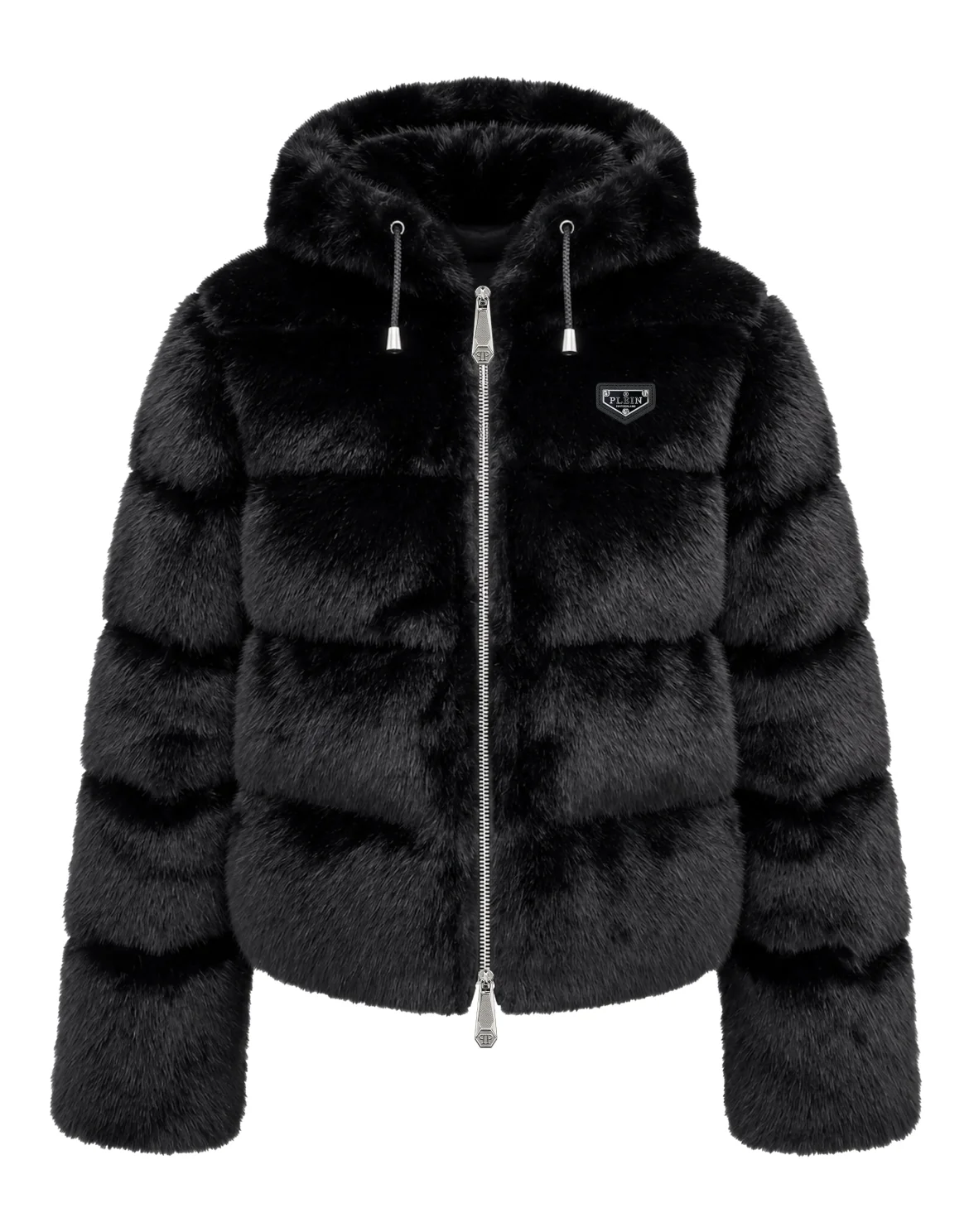 Eco Fur Jacket, цвет: Черный