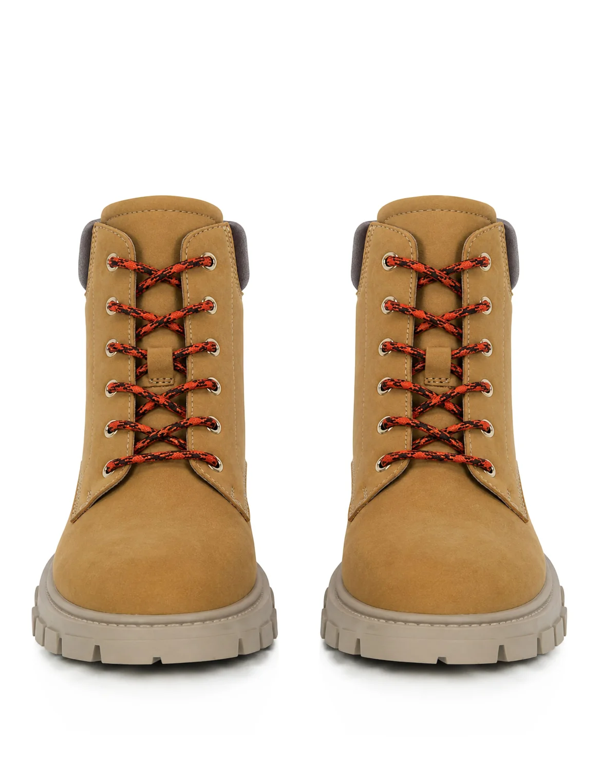 Nubuck Leather Mid Boots Small Skull, цвет: Бежевый