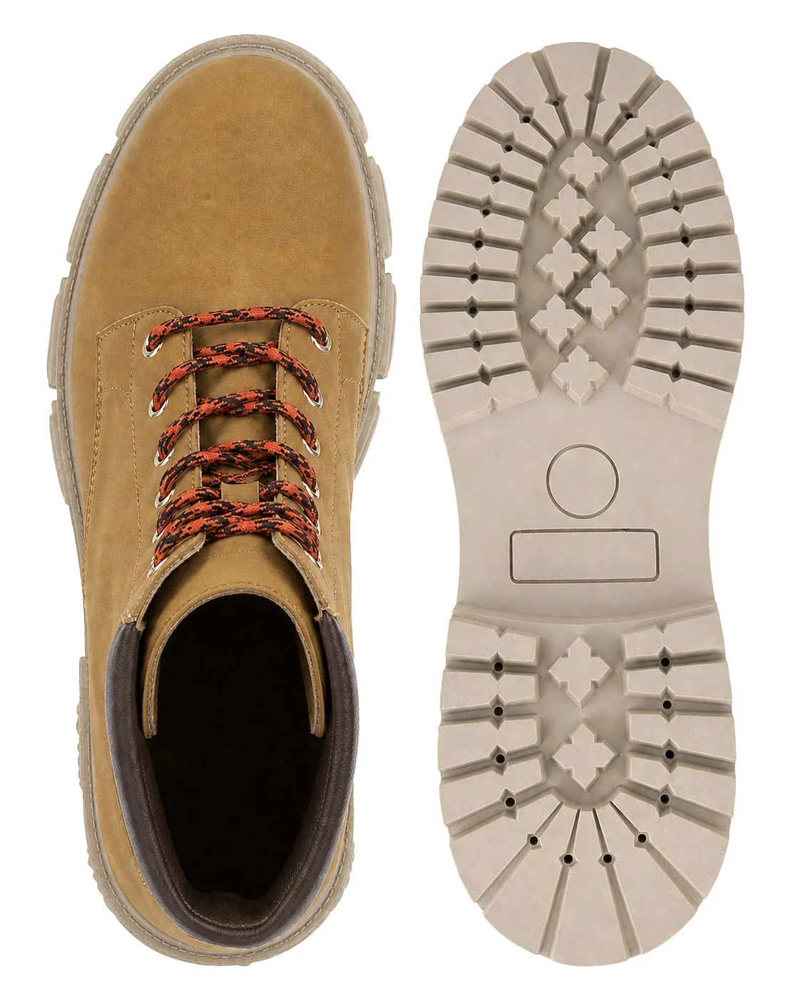 Nubuck Leather Mid Boots Small Skull, цвет: Бежевый