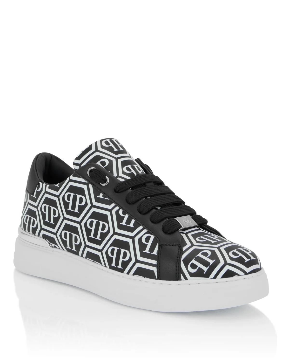 Nappa Leather Low Top Sneakers Big Monogram, цвет: Черный