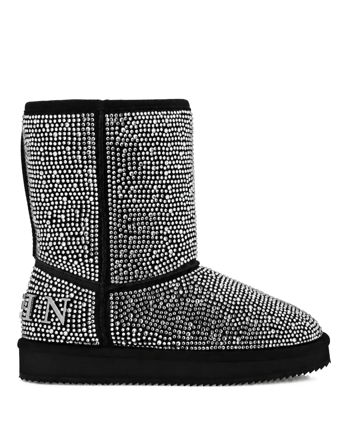 Fake Suede Winter Boots Strass, цвет: Бежевый