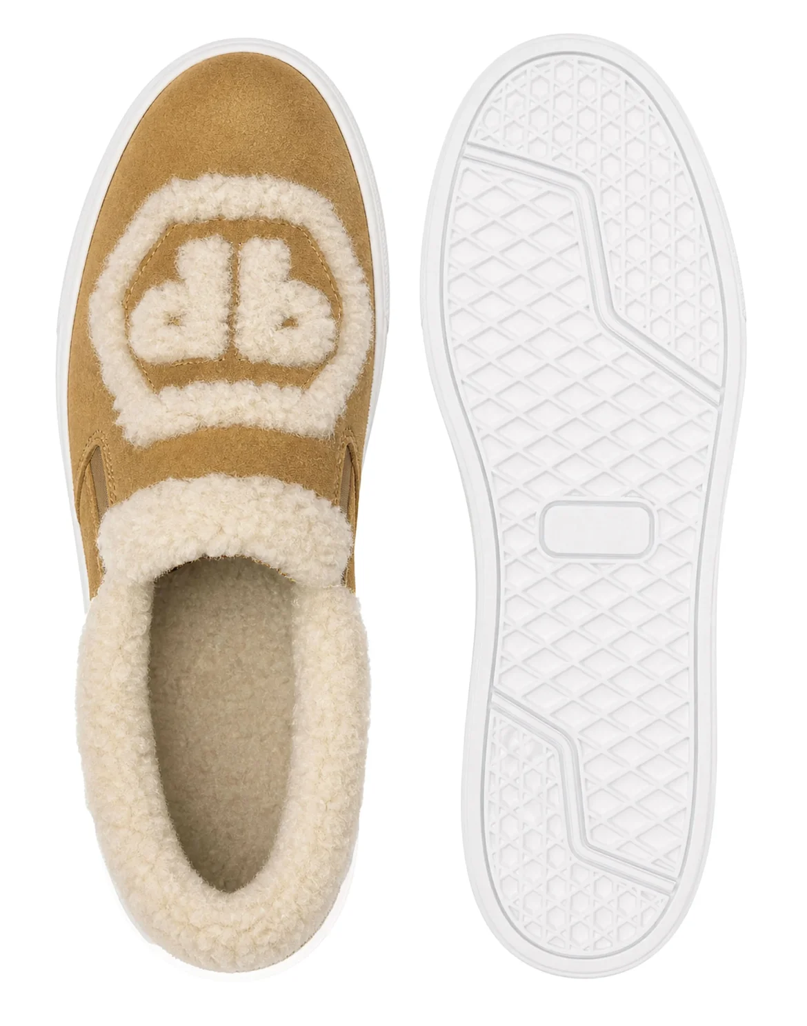 Suede Low-Top Boots Montone Hexagon, цвет: Бежевый