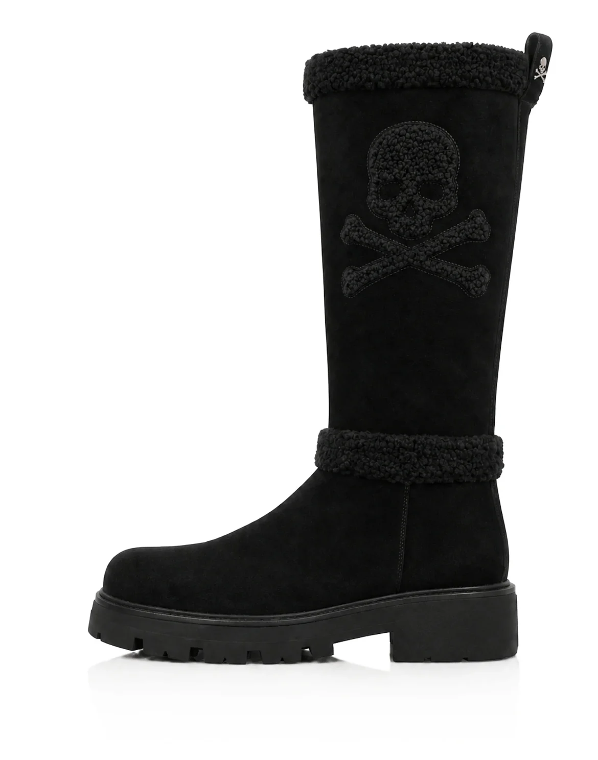 Suede Boots Skull And Bones, цвет: Черный