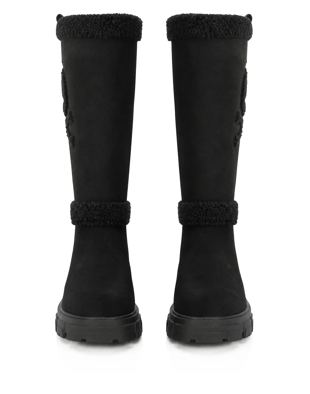 Suede Boots Skull And Bones, цвет: Черный