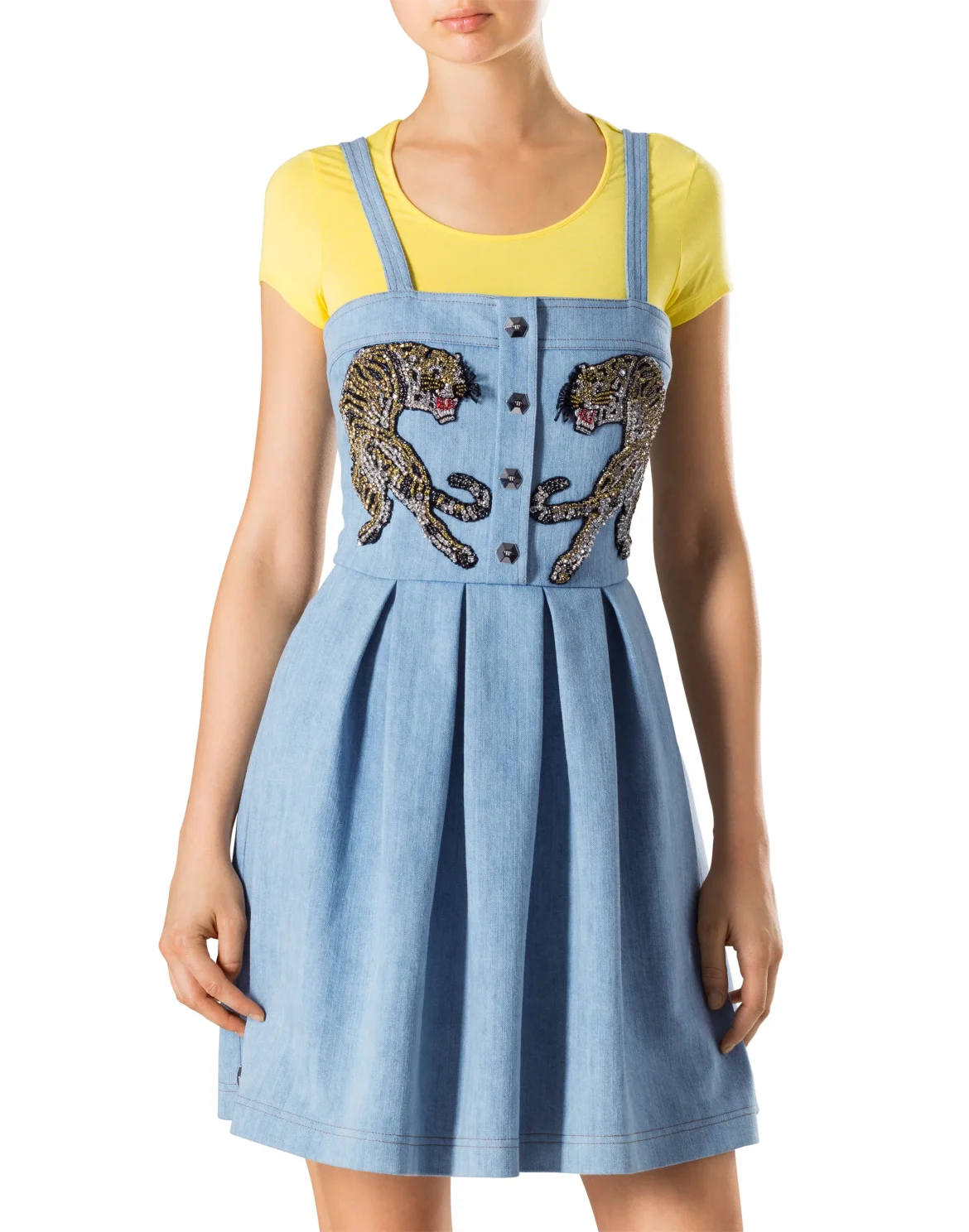 Denim Dress "It's fine love", цвет: Синий