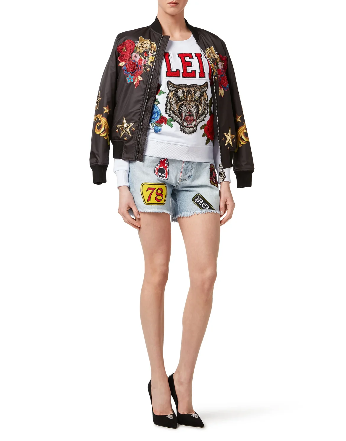 Hoodie Sweatjacket "Tiger Sister", цвет: Белый