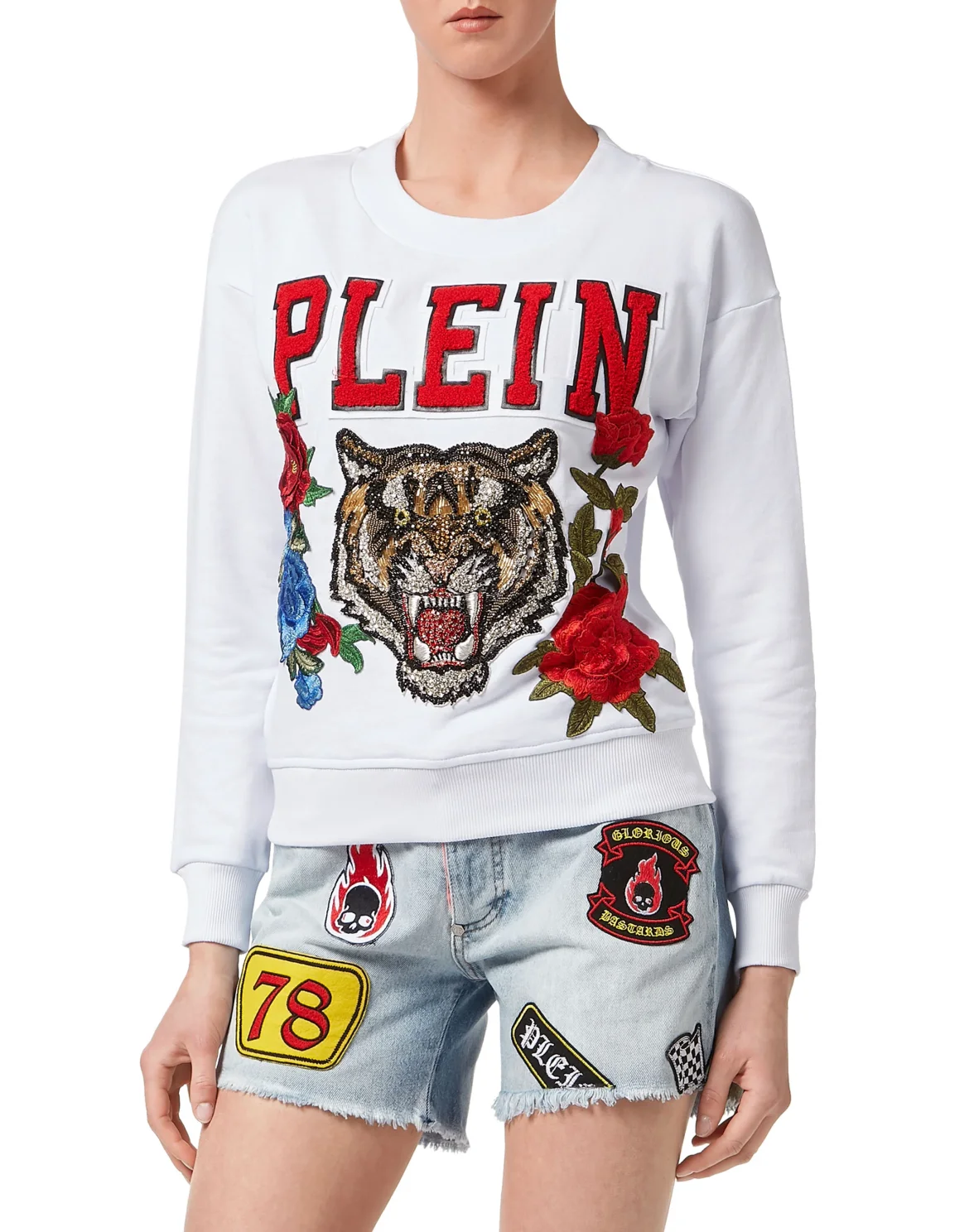 Hoodie Sweatjacket "Tiger Sister", цвет: Белый