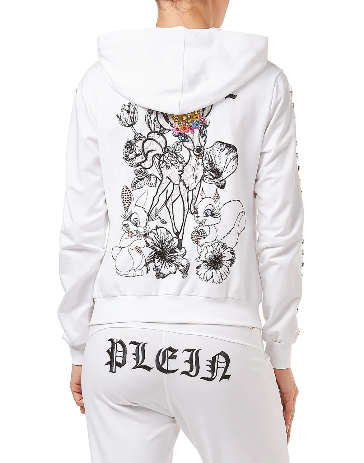 Hoodie Sweatjacket "Confident", цвет: Белый