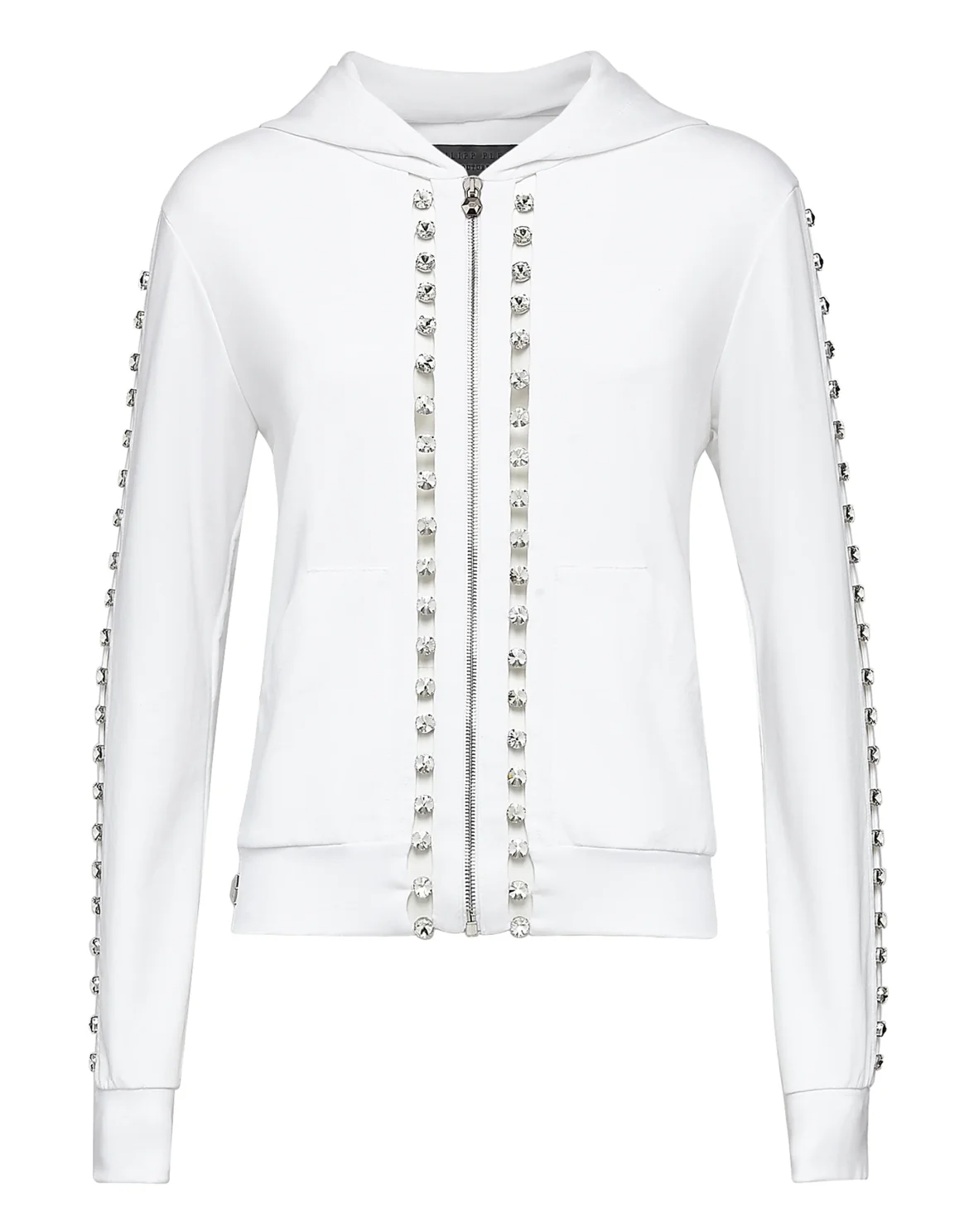 Hoodie Sweatjacket "Confident", цвет: Белый