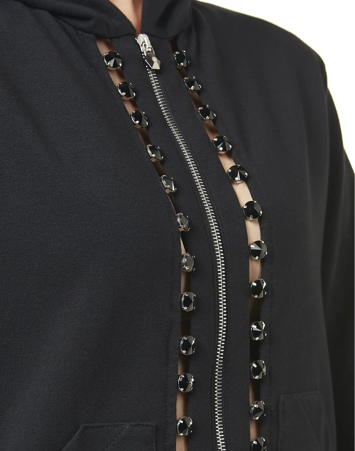 Hoodie Sweatjacket "Confident", цвет: Черный