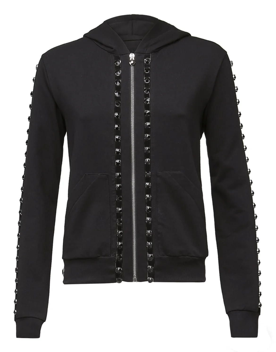 Hoodie Sweatjacket "Confident", цвет: Черный