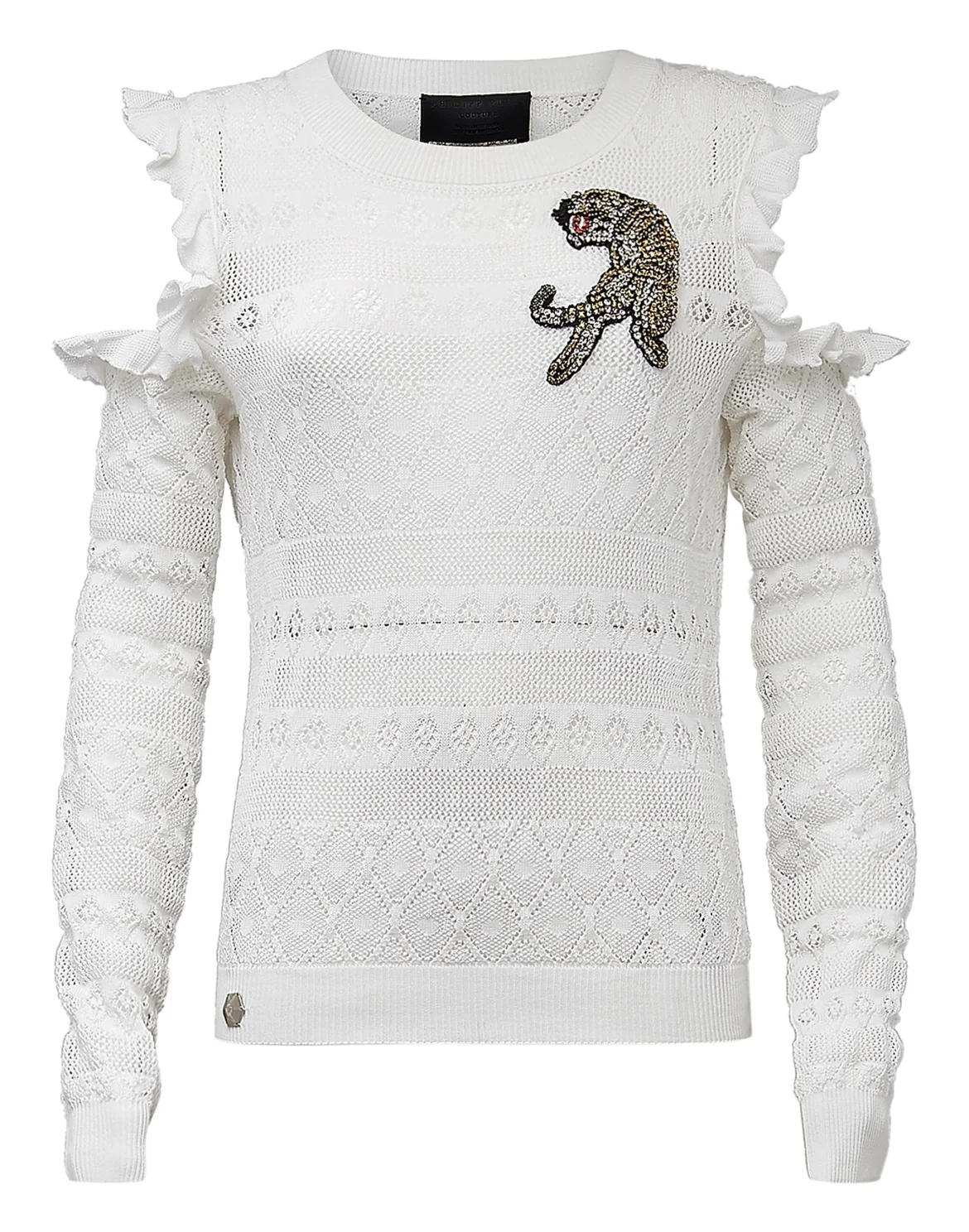 Pullover Round Neck LS "Doing Shots", цвет: Белый