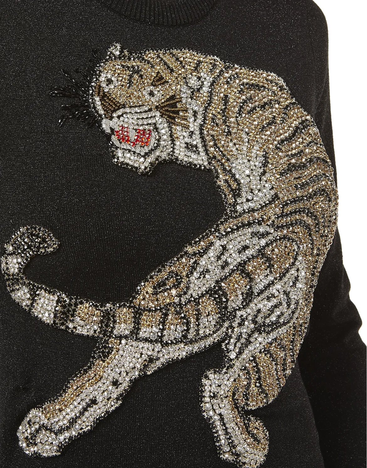 Pullover Round Neck LS "Don't mind me", цвет: Черный