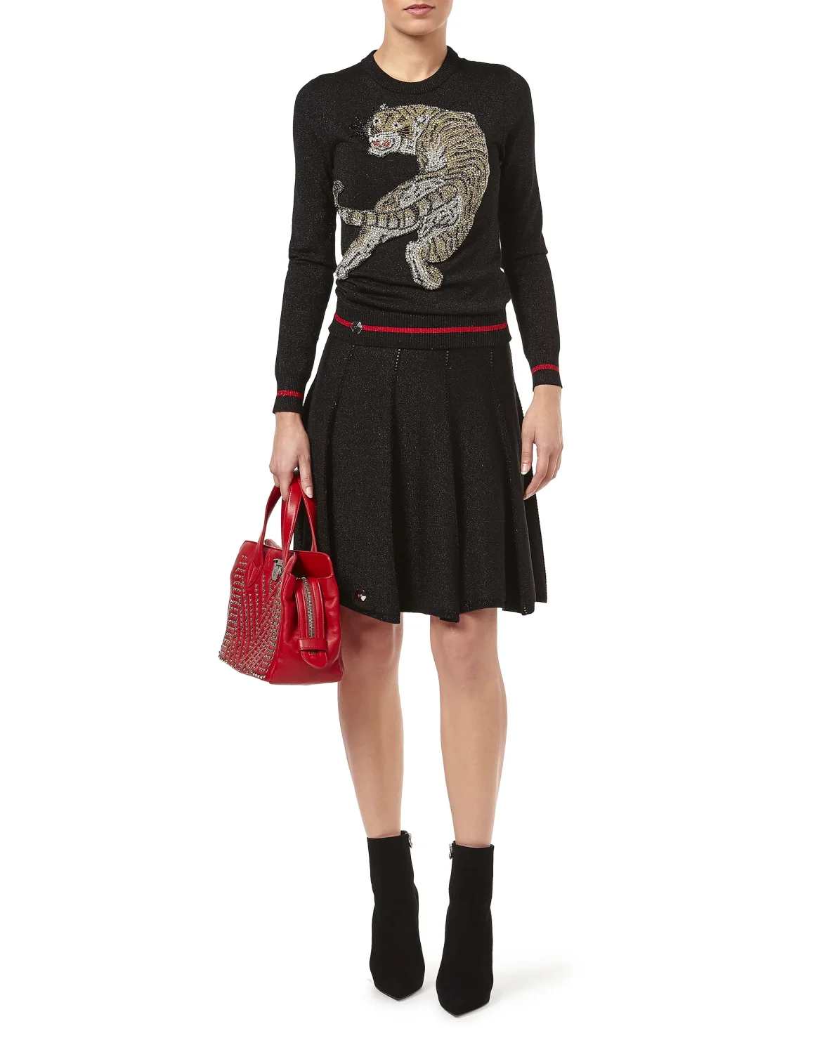 Pullover Round Neck LS "Don't mind me", цвет: Черный
