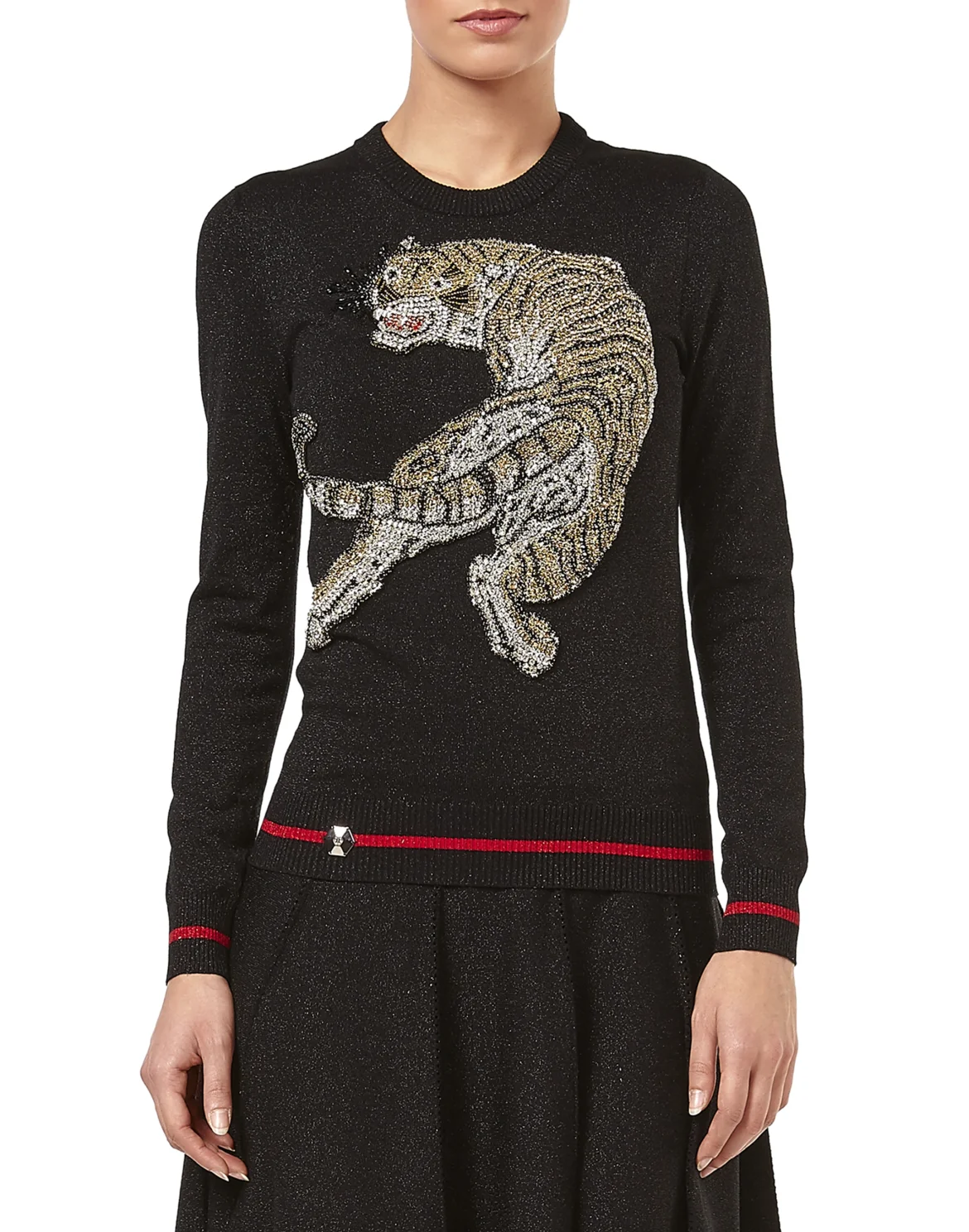 Pullover Round Neck LS "Don't mind me", цвет: Черный