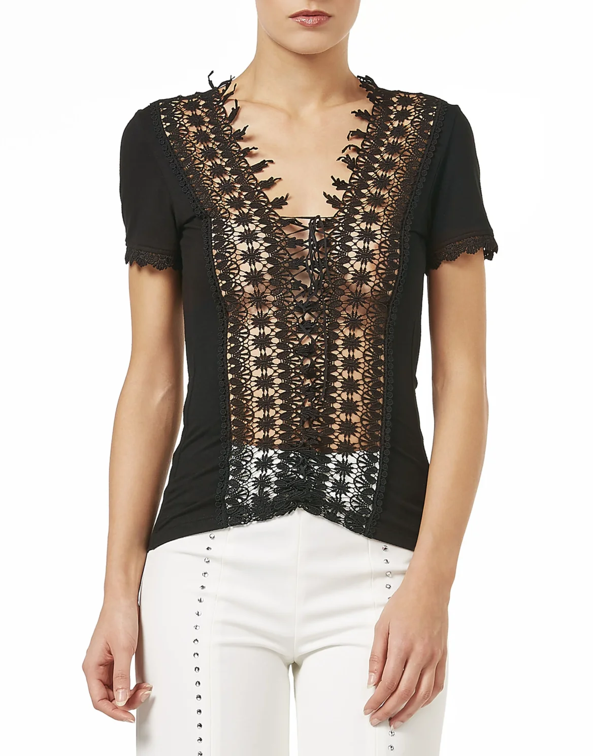 T-shirt Round Neck SS "Come On Over", цвет: Черный