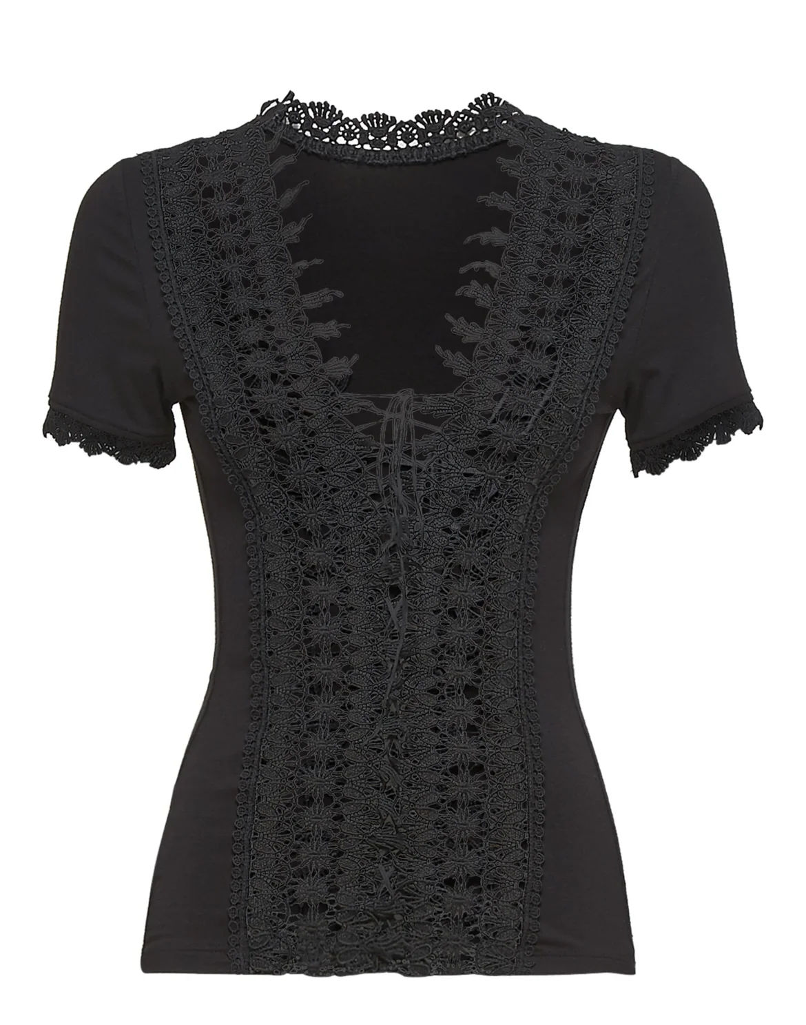 T-shirt Round Neck SS "Come On Over", цвет: Черный
