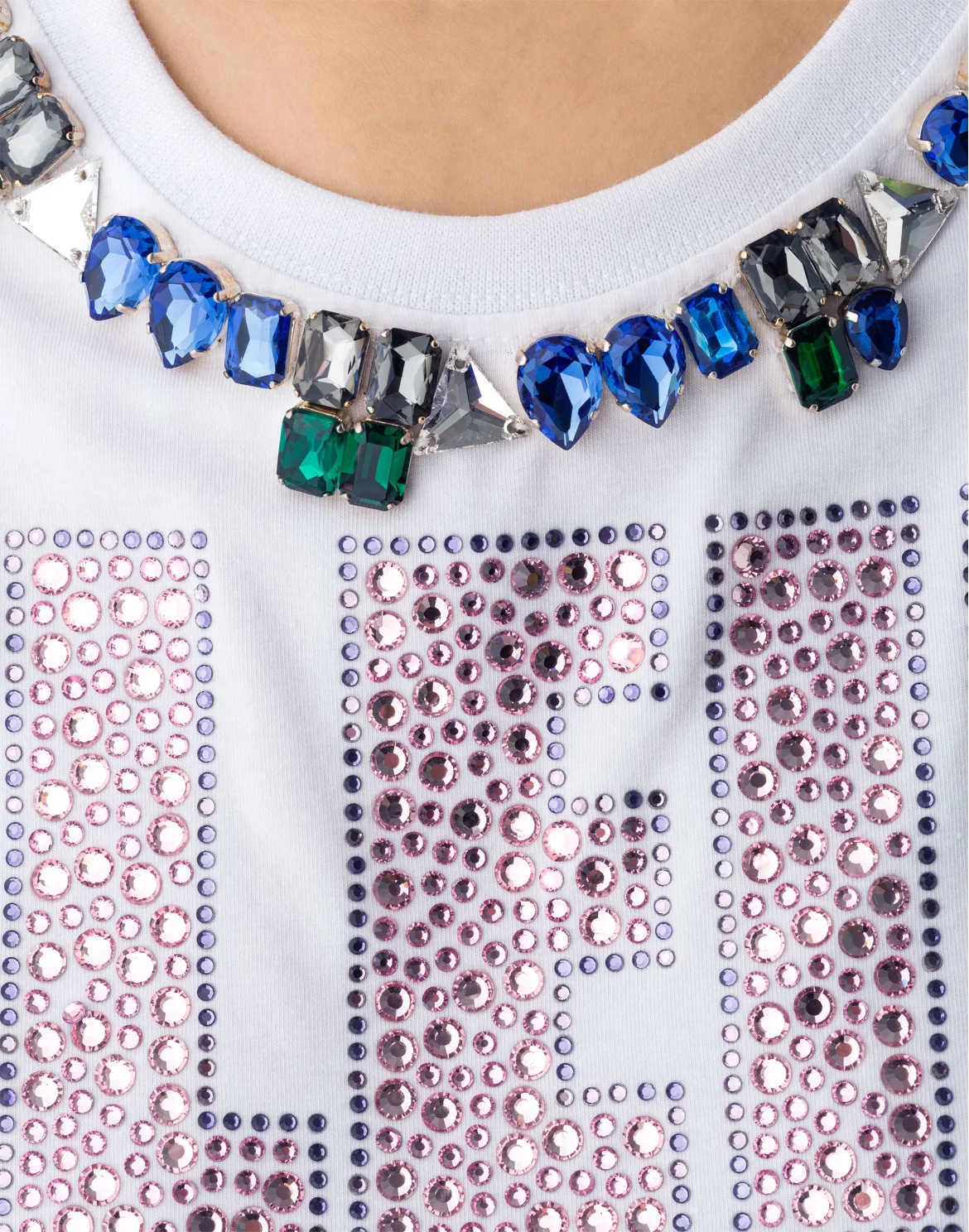 T-shirt Round Neck SS "Blue Almond", цвет: Белый