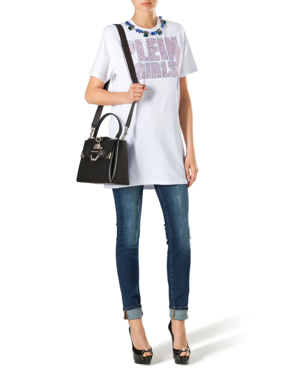 T-shirt Round Neck SS "Blue Almond", цвет: Белый