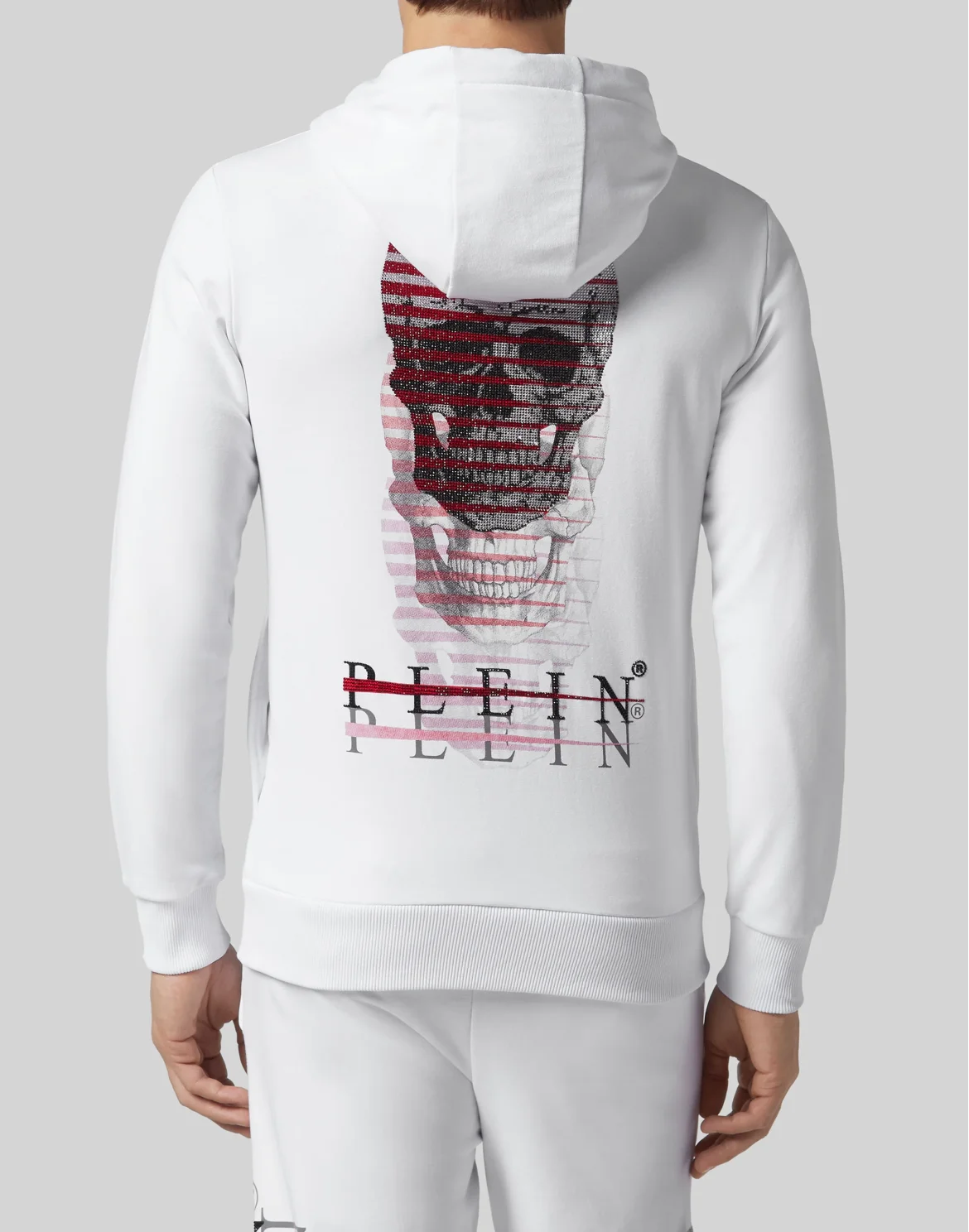 Hoodie Sweatjacket Skull, цвет: Белый