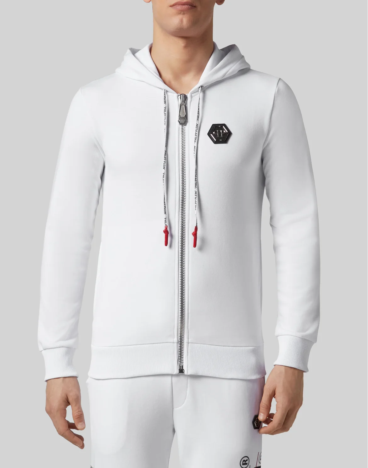 Hoodie Sweatjacket Skull, цвет: Белый