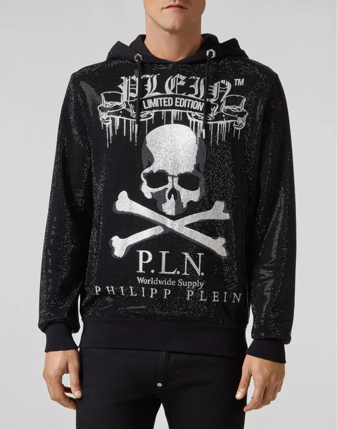 Hoodie sweatshirt Skull, цвет: Черный