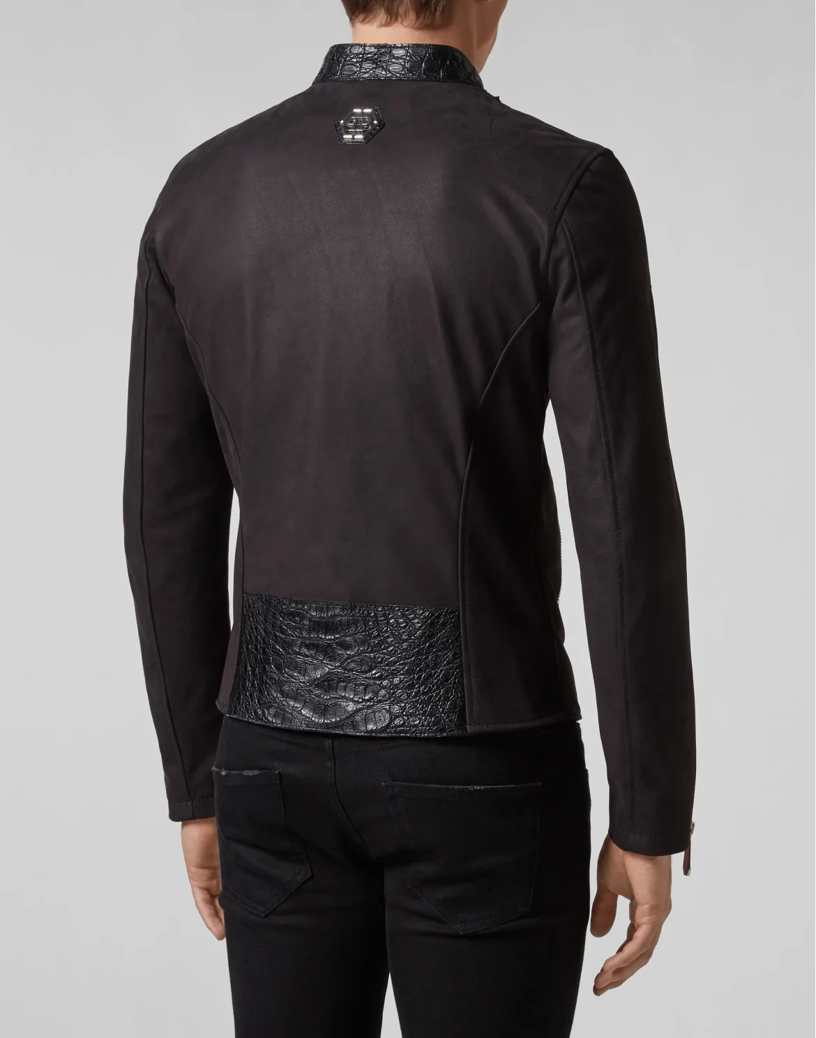 Leather Moto Jacket Luxury, цвет: Черный