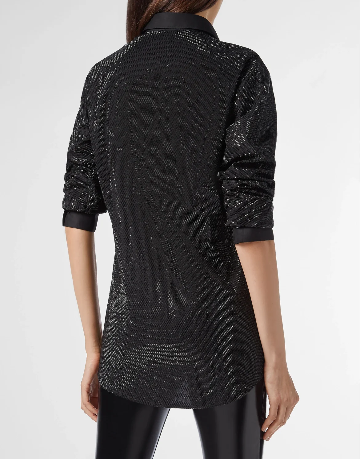 Shirt Platinum Cut SS Crystal, цвет: Черный
