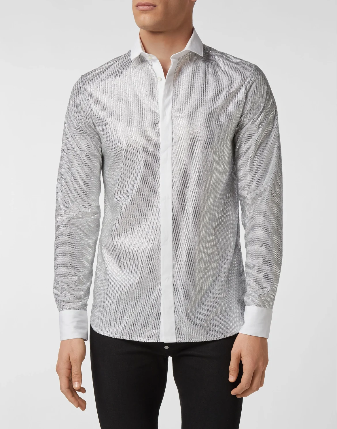 Shirt Platinum Cut SS Crystal, цвет: Серебристый
