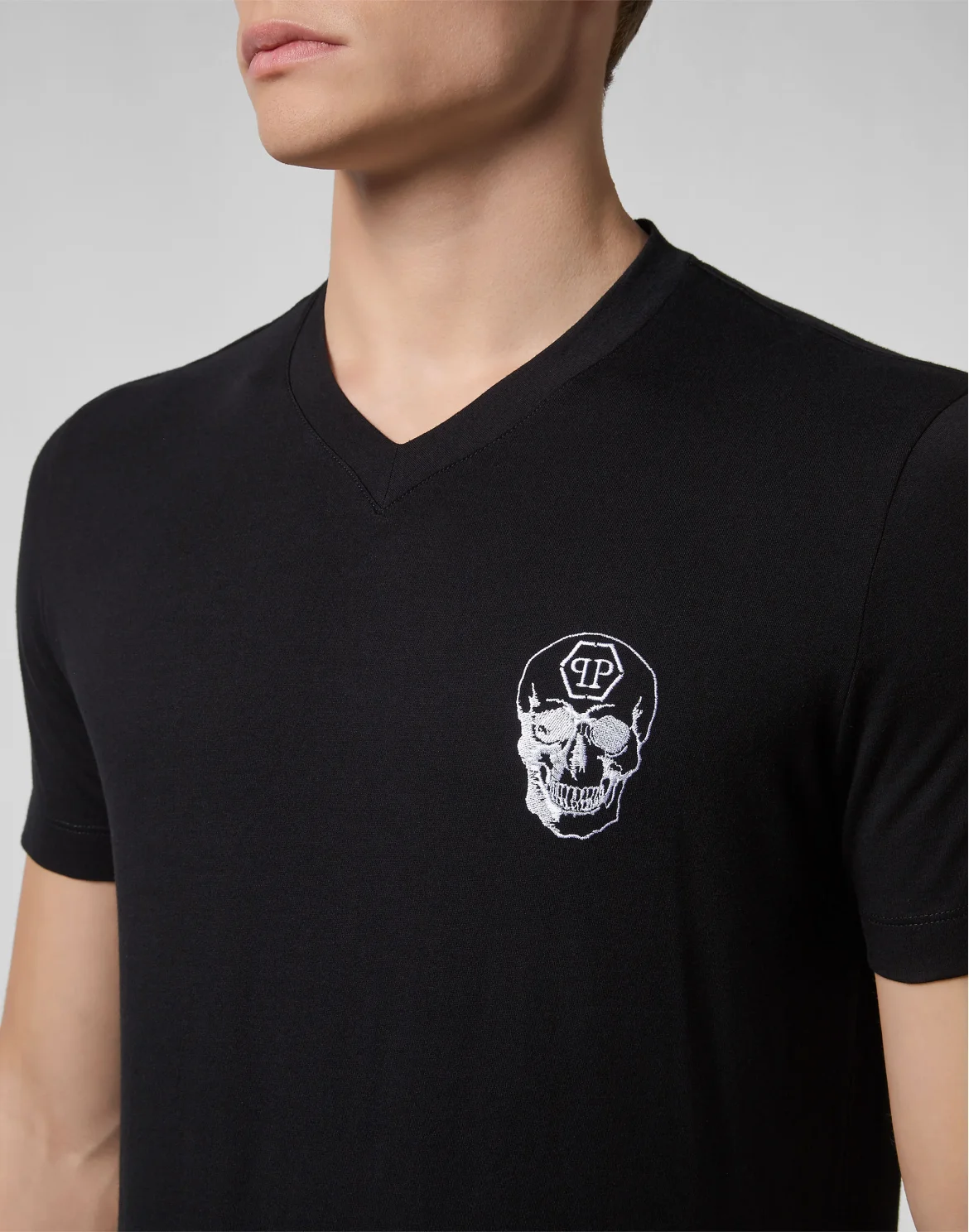 T-shirt Round Neck SS Skull, цвет: Черный