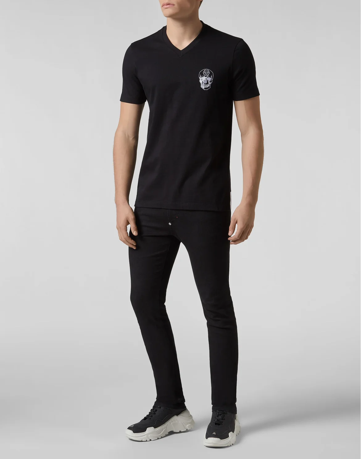 T-shirt Round Neck SS Skull, цвет: Черный