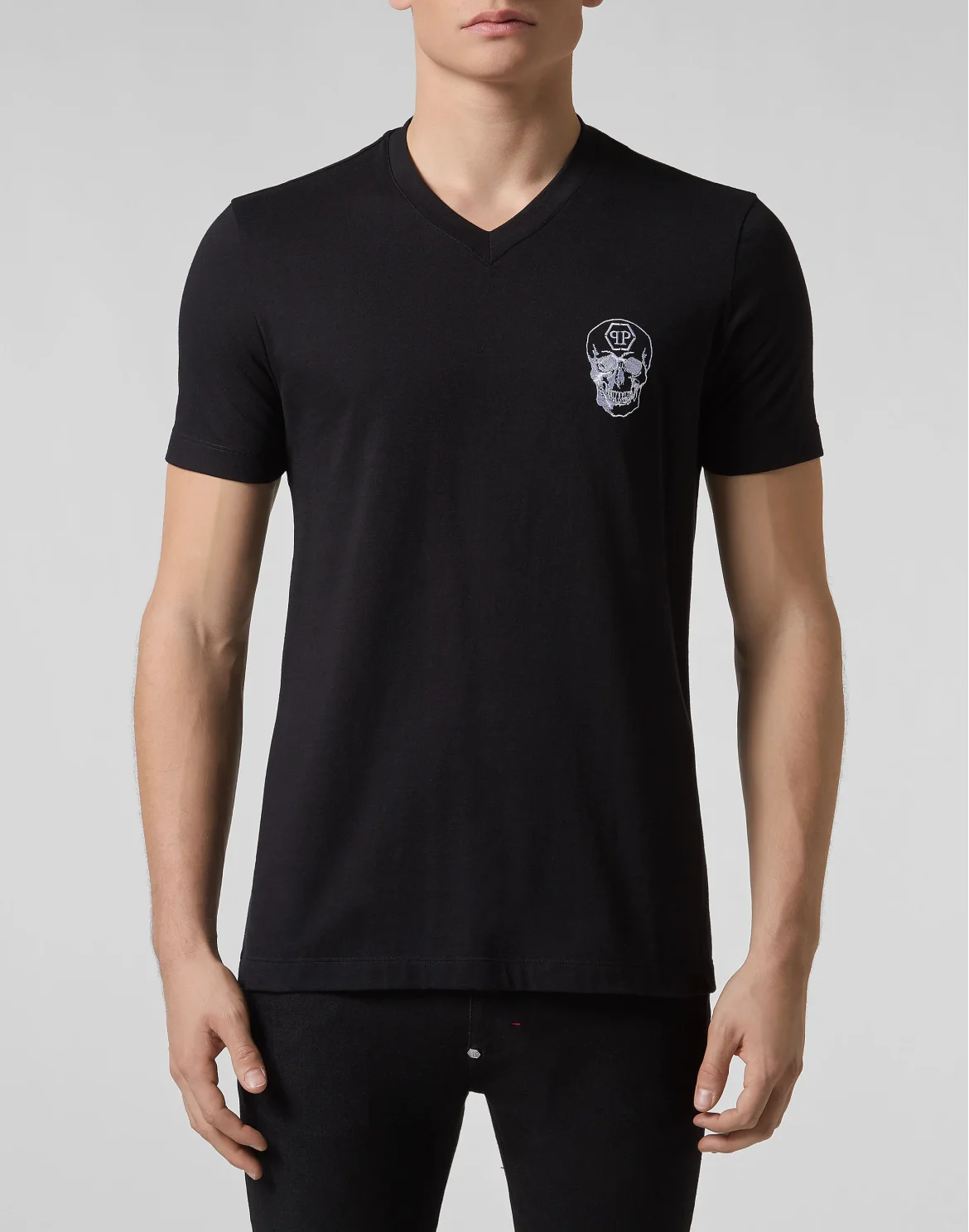 T-shirt Round Neck SS Skull, цвет: Черный