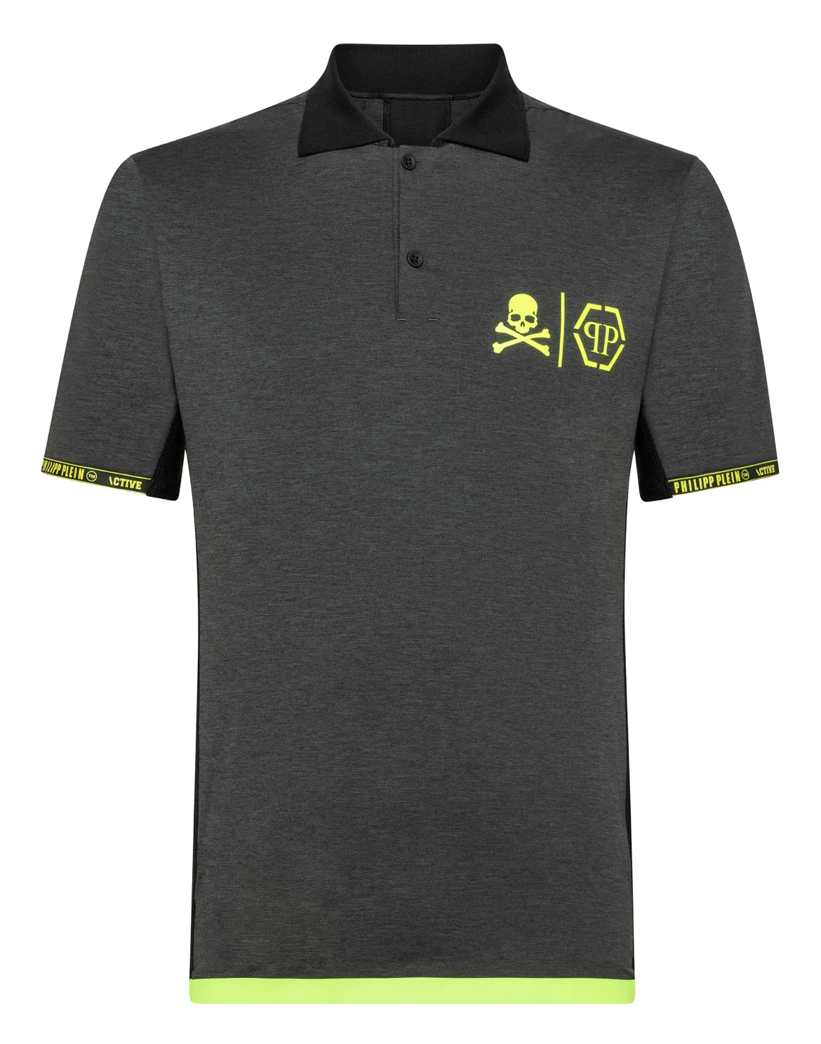 Slim Fit Polo shirt SS Philipp Plein TM, цвет: Серый