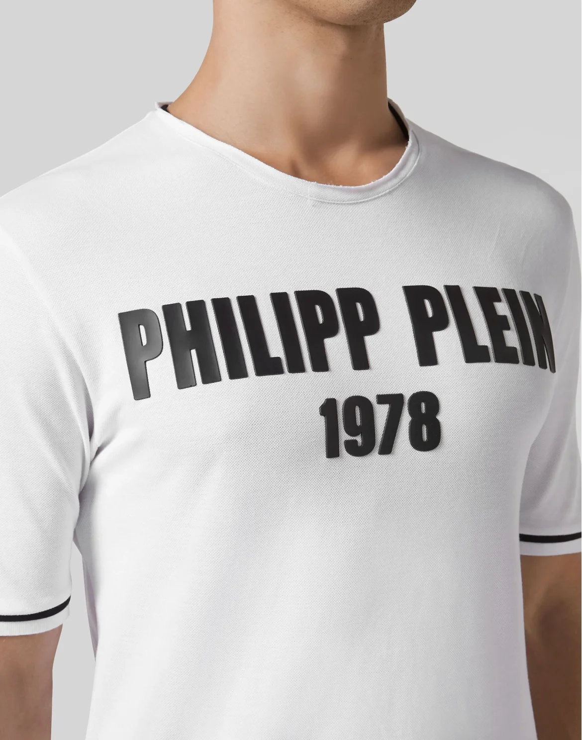 T-shirt Platinum Cut Round Neck PP1978, цвет: Белый