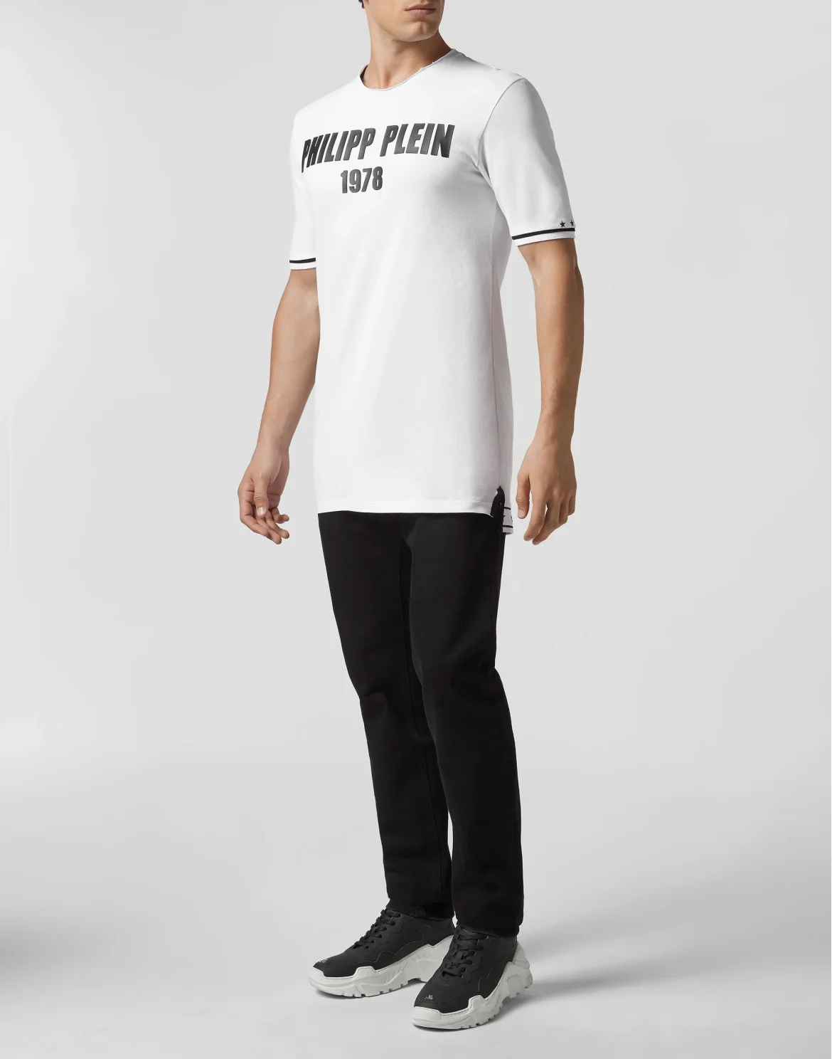 T-shirt Platinum Cut Round Neck PP1978, цвет: Белый