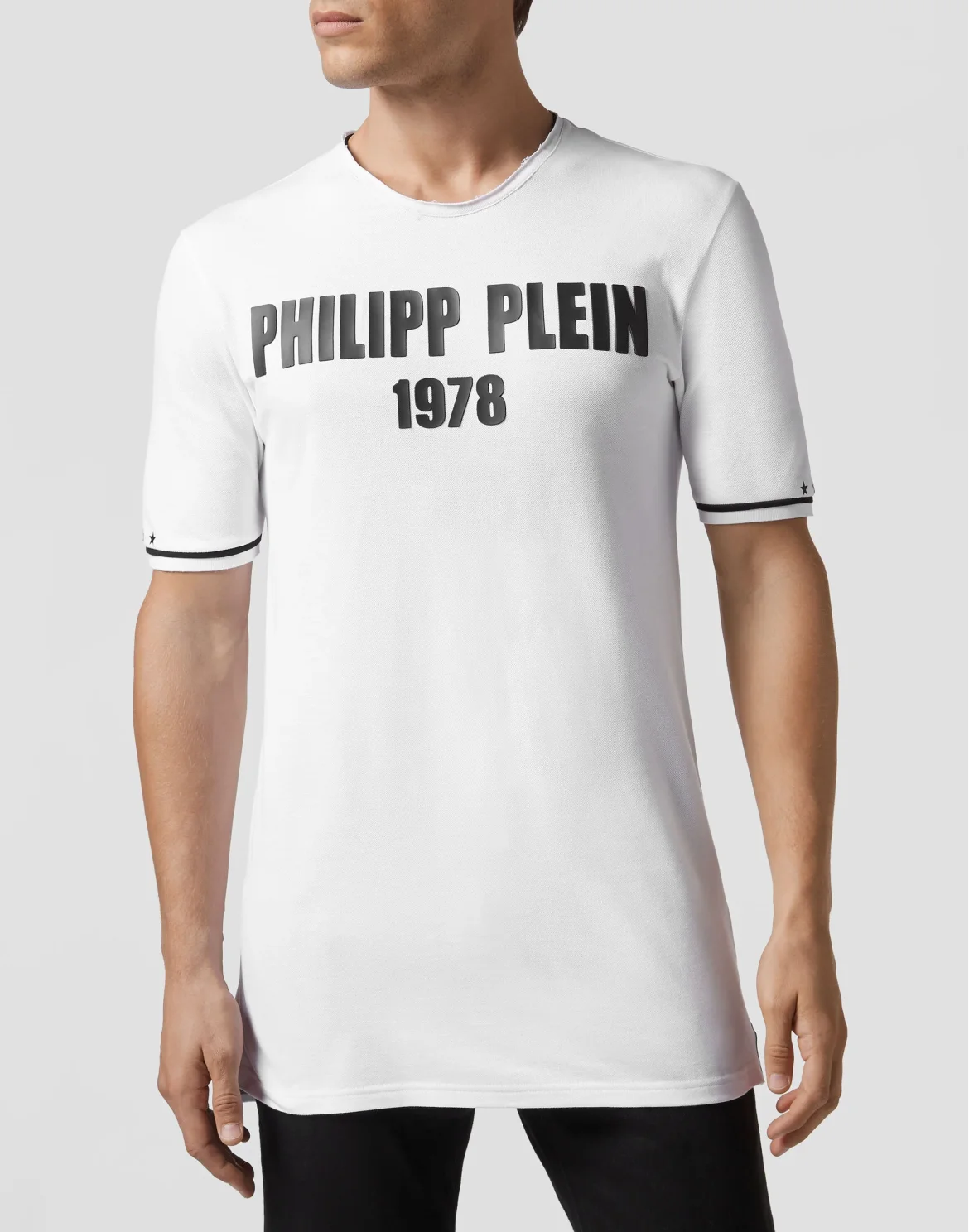 T-shirt Platinum Cut Round Neck PP1978, цвет: Белый