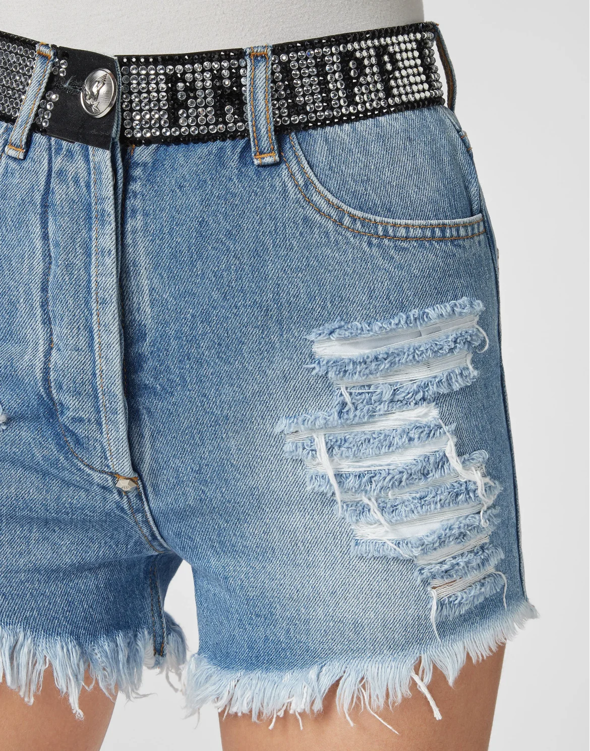 Hot pants Crystal Plein, цвет: Синий