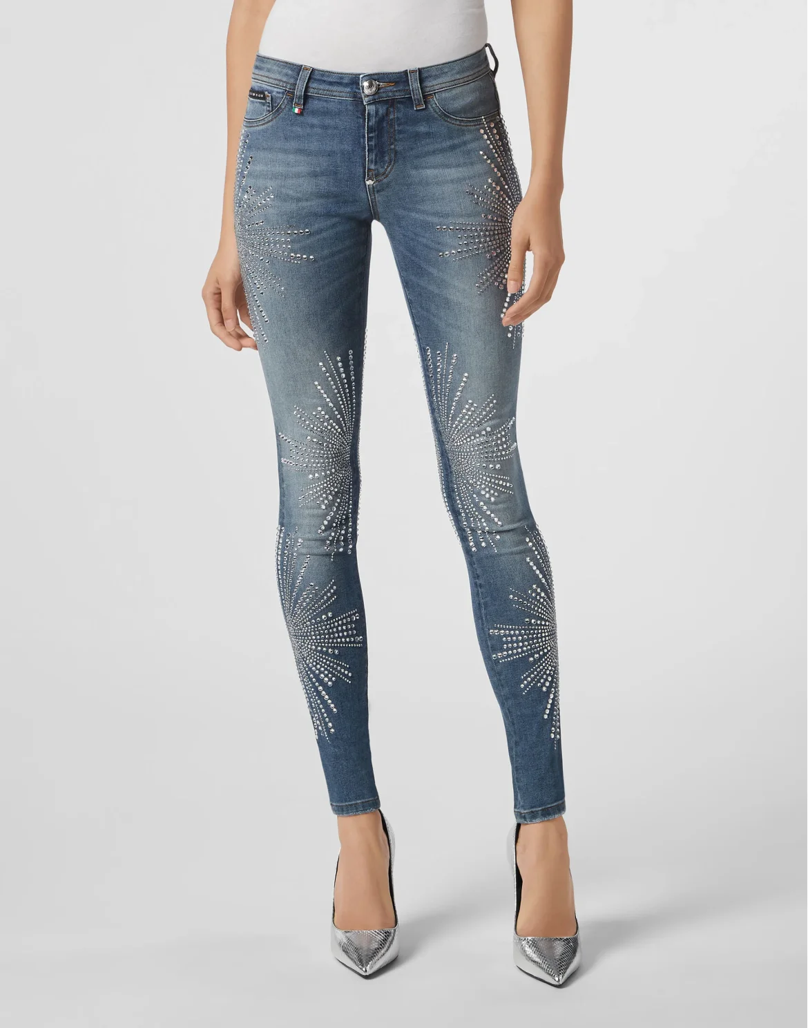 Jeggins Crystal, цвет: Синий