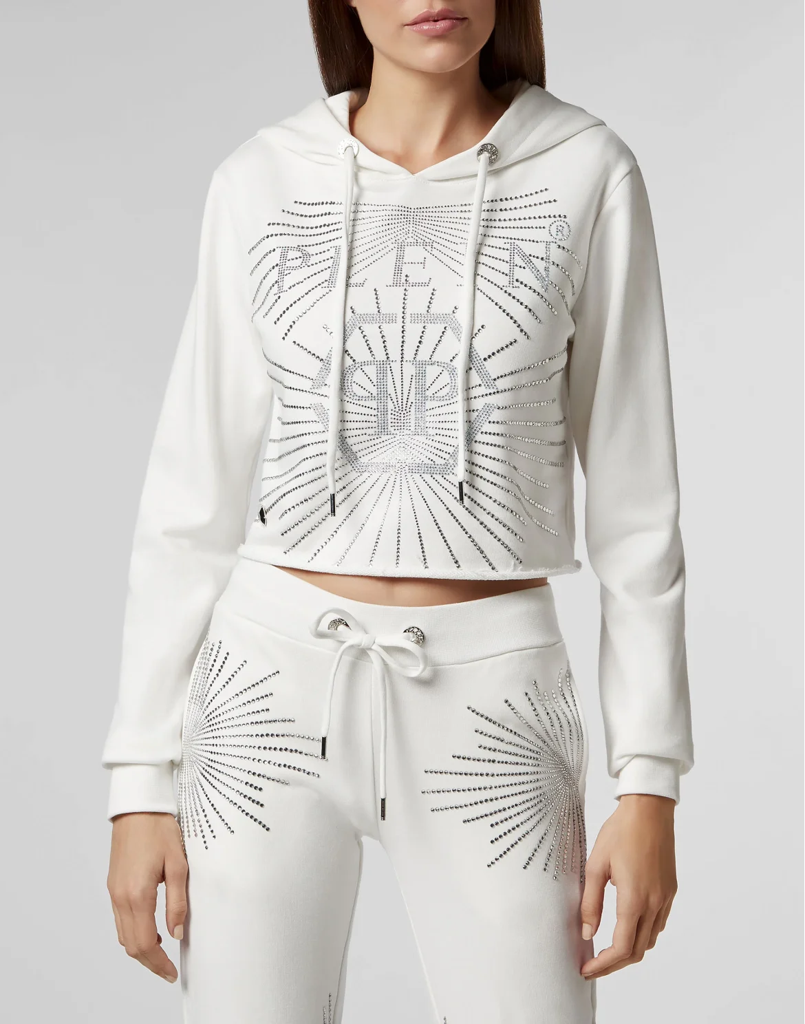 Hoodie sweatshirt Crystal, цвет: Белый