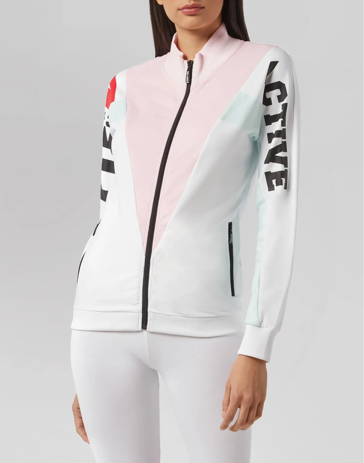 Jogging Jacket Geometric, цвет: Белый