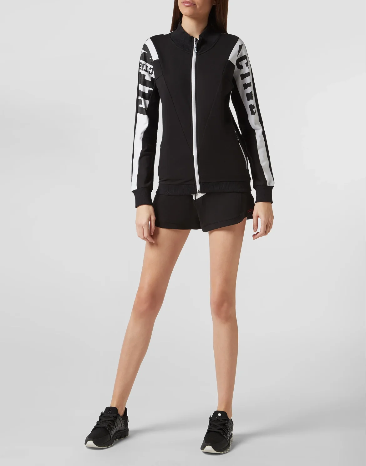 Jogging Jacket Geometric, цвет: Черный
