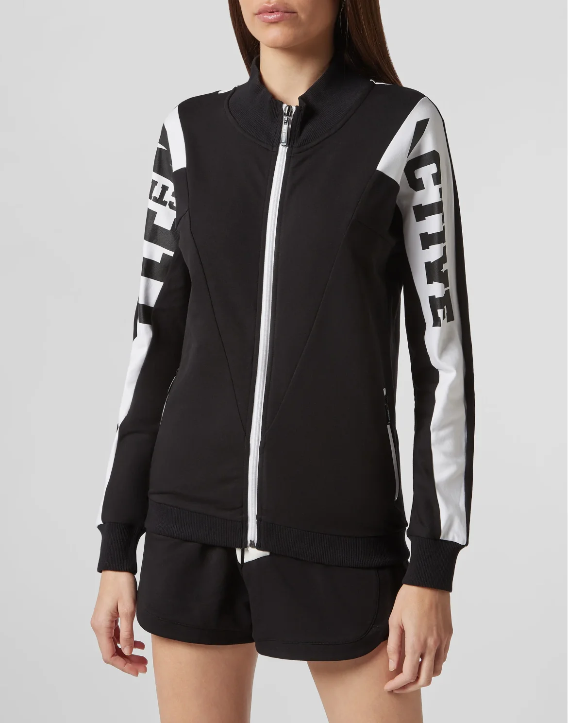 Jogging Jacket Geometric, цвет: Черный