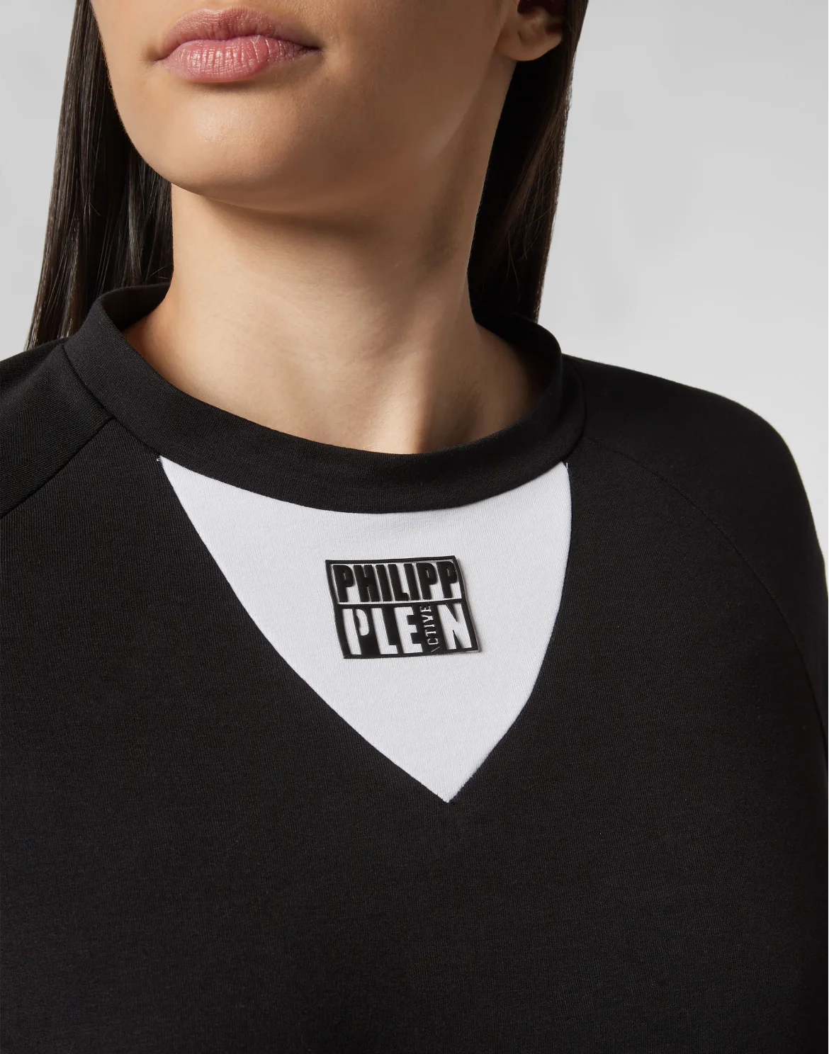 Sweatshirt LS Geometric, цвет: Черный