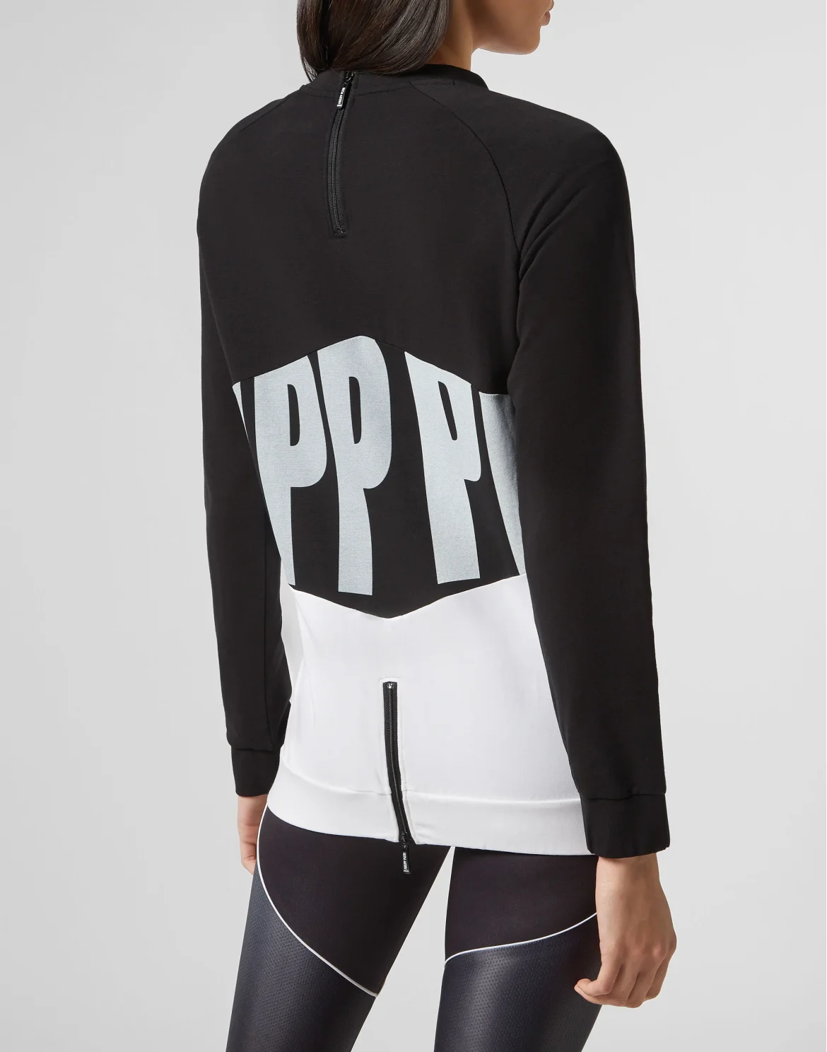 Sweatshirt LS Geometric, цвет: Черный
