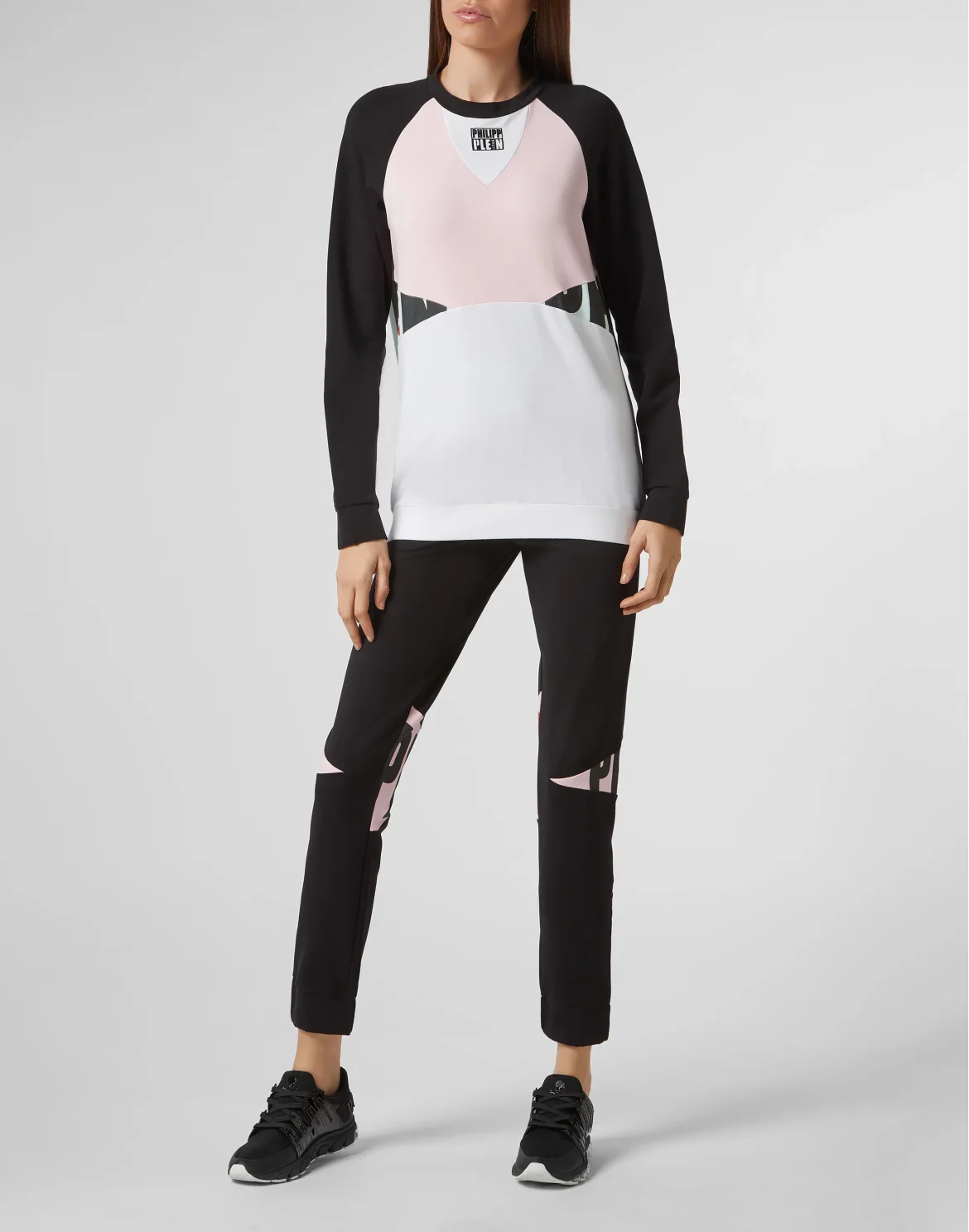 Sweatshirt LS Geometric, цвет: Мультиколор