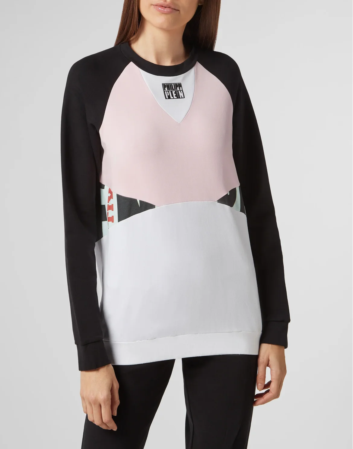 Sweatshirt LS Geometric, цвет: Мультиколор